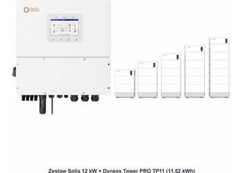 Zestaw Solis 12 kW + Dyness Tower PRO TP11 11,52 kWh