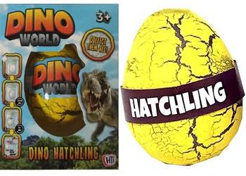 Dinozaur Jajo Jajko do Wyklucia Wzrostu MAGIC EGG Żółte