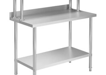 Kuchenny stół roboczy z półką 120x60x120 cm stal nierdzewna WM-3054469