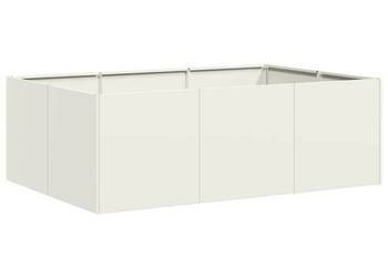 vidaXL Doniczka Biała 120x80x40 cm Stalowa(SKU:860746)