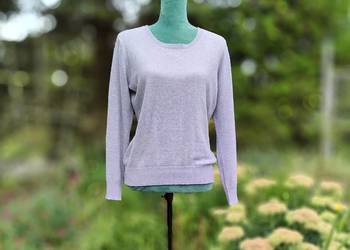 Szary prosty sweter L 40 XL 42