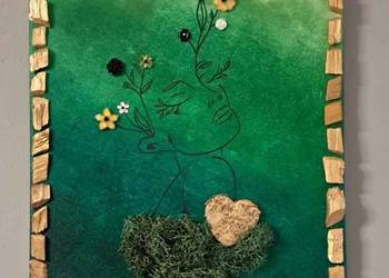 Obraz, kolaż, akryl 30x40