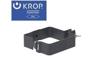 OBEJMA RURY SPUSTOWEJ 80x80 - SYTEM RYNNY KWADRATOWEJ STAL 135/80X80 KROP