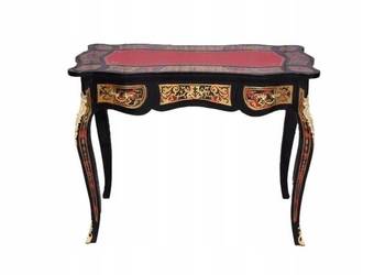 Drewniane Biurko Boulle - Stół - Gabinet - Salon Biuro - Intarsje