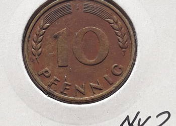 10 Fenigów RFN 1950 r. men J. - nr 2 10 Fenigów RFN 1950 r. men J. - nr 2