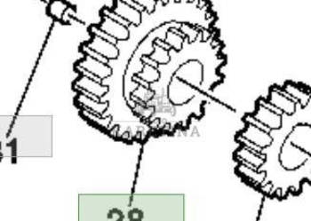 John Deere 9780CTS 9780i CTS 2005rok Bieg Koło Zębate Z62543 32 zęby
