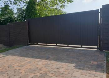 Brama przesuwna bramy przesuwne wjazdowe 3m 4m 5m Ocynk Panel 3D Płot