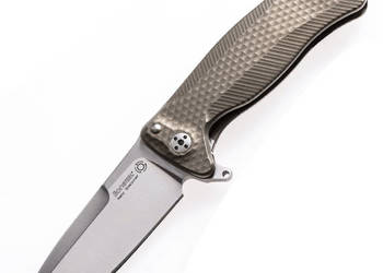 Nóż składany LionSteel SR22 Bronze Titanium, Satin Sleipner by Molletta (S…