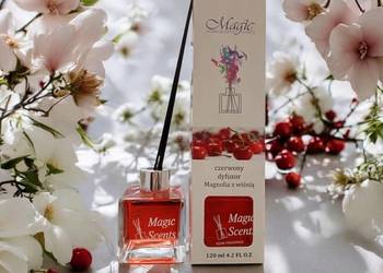 MAGNOLIA WIŚNIA,Zapach do pomieszczeń,odświeżacz z patyczkami 120ml do domu
