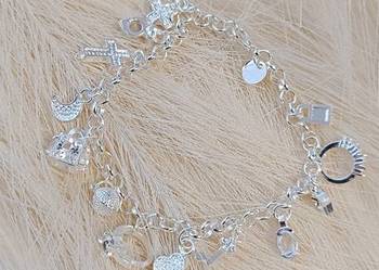 Bransoletka bransoleta zawieszki srebrna 925