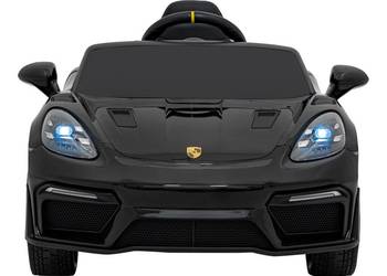 Porsche 718 Czarny – Auto na Akumulator 12V 7Ah, 2x45W, Amortyzatory 4x, LE