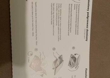 Bezpłomieniowy podgrzewacz chemiczny
