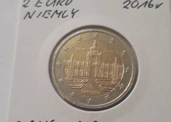 2 Euro Niemcy 2016 r- Saksonia -men. G