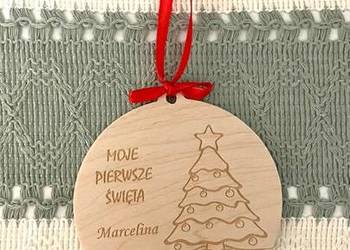 Bombka z grawerem / Moje pierwsze Święta/ Ozdoba na choinkę/ Boż Narodzenie