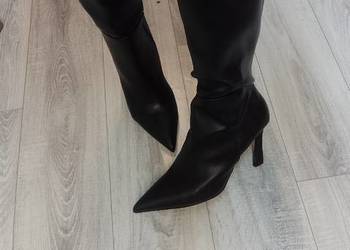 (40) Asos Design/ czarne Kozaki szpilki wieczorowe z Londynu, NOWE