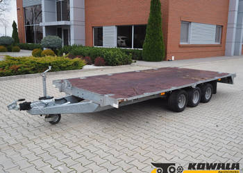 Laweta, przyczepa samochodowa, uniwersalna, podjazdy, transport koparki
