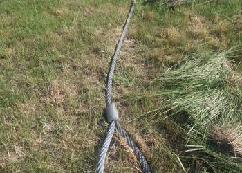 lina stalowa zakuta obustronnie fi 35, długa na 16 metrów