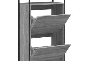 Szafka na buty szary dąb sonoma 60x34x112 cm WM-840032