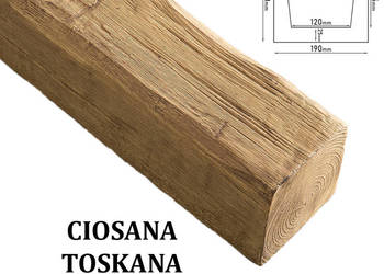 Belka Rustykalna Ciosana 19x17 cm TOSKANA