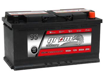 Akumulator GROM AGM START&STOP 95Ah 850A Prawy Plus
