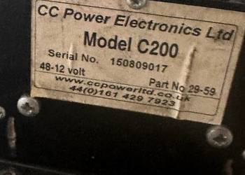 Przetwornica cc power elektronics model C200 48-12volt seria 15080917