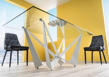 Stół ASTON szkło hartowane/metal