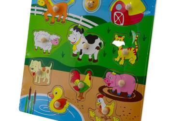 Drewniane puzzle 30x30 farma Drewniane puzzle 30x30 farma