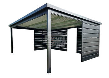 Carport Wiata samochodowa 6x4 m dodatkowa zabudowa dach  rynna GP760