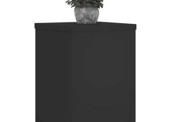 Podstawki pod doniczki 2 szt. czarne 25x25x35 cm WM-852907