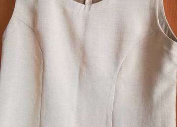 Bluzka bez rękawów, prosta, gładka.Rozmiar L