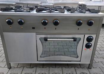 Kuchnia Gazowa 6 Pal. Piekarnik Elekt EGAZ M.1280 N