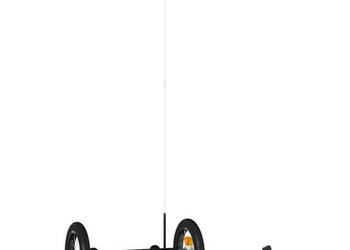 Przyczepka rowerowa czarna 122x53x28 cm żelazna WM-94204