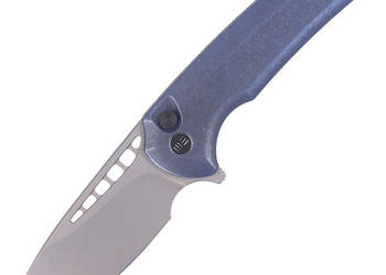 Nóż składany WE Knife Mini Malice Blue Titanium, Silver Bead Blasted CPM 2…