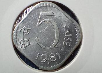 Stare monety 5 pajs 1981 Indie