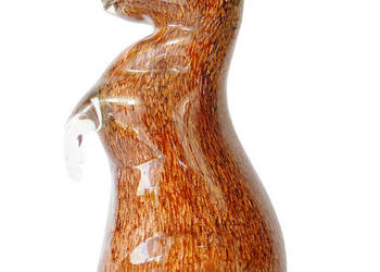 Szklany królik zając figura szklana Murano style Szklany królik zając figura szklana Murano style