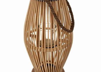 Lampion bambusowy rattanowy
