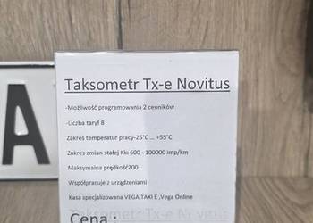 Taksometr online novitus txe oraz lampa Taxi