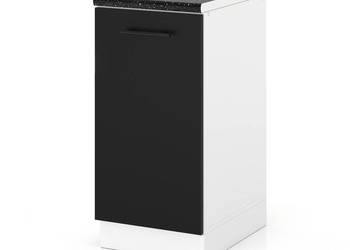 Szafka Kuchenna Stojąca Z Blatem Modułowa 40cm Spremium Czarny Mat