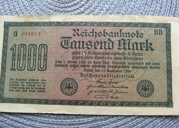 Niemcy 1000 Reischbanknote 1922r