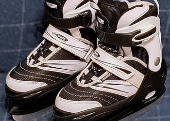 Hy Skate, dziecięce łyżwy hokejowe regulowane rozmiar 32-35 Torba.