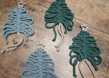 Świąteczne zawieszki do okna choinki