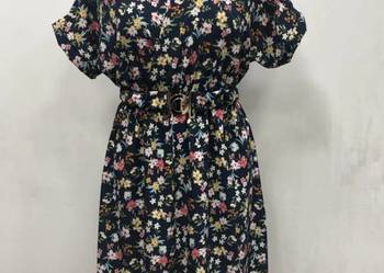 Sukienka w kwiaty biust 95