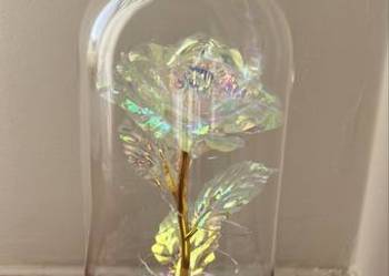 Lampka Róża w szkle