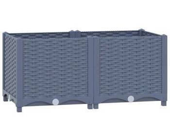 vidaXL Donica do podniesionej rabaty, 80x40x38 cm, polipropylen(sku310402)