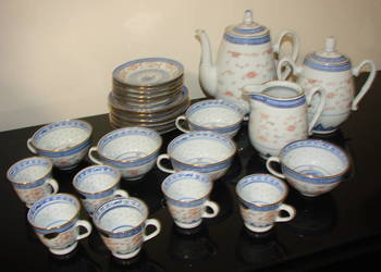 serwis kawowo herbaciany - porcelana ryżowa serwis kawowo herbaciany - porcelana ryżowa