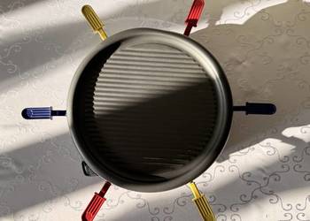 Grill Elektryczny Petra Raclette 2w1 Teflon Okrągły Grill Stołowy