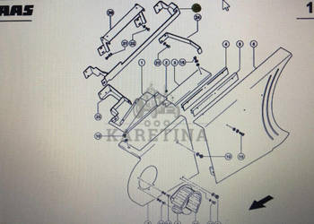 CLAAS 00 0517 614 1/00 0517 729 1/Claas Lexion uchwyty/Claas Lexion 580