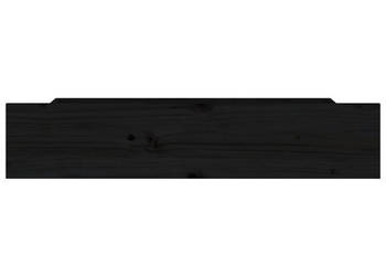 Szuflady pod łóżko 4 szt. czarne lite drewno sosnowe WM-815003