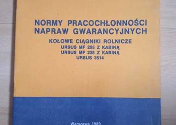 Katalog normy gwarancyjne MF 255 MF235 Ursus 3514 + GRATIS oryginalne