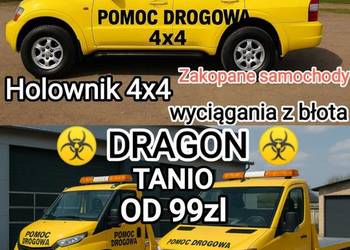 DRAGON Tanio Laweta Zielona Góra ,,Pomoc Drogowa, Holownik 4x4 ,BUS 6 osob